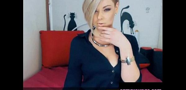  Hott Blonde Smoking on Cam, Free Webcam Porn 98